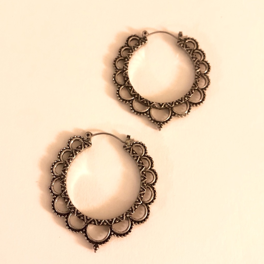 Silver Hoop Earrings